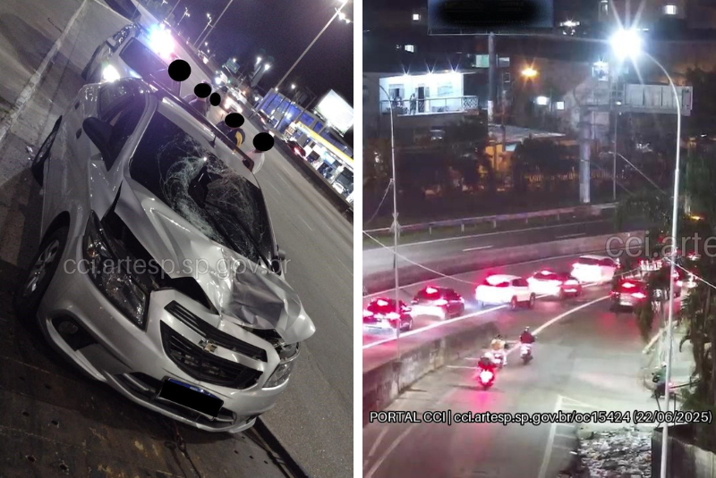 Uma mulher morreu após ser atropelada na noite de domingo (22) no km 68 da Rodovia dos Imigrantes, em São Vicente, no litoral de São Paulo.
