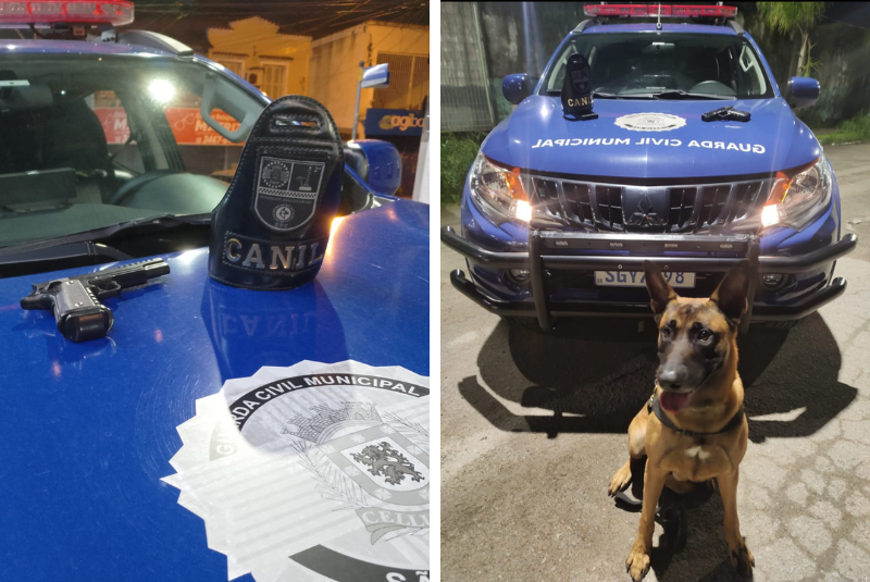 A Guarda Civil Municipal de São Vicente (GCM-SV) prendeu, na última quinta-feira (12), um homem que portava um simulacro de arma de fogo,