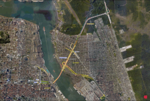 O Governo de São Paulo republicou nesta segunda-feira (9) o edital para a construção do túnel submerso que ligará Santos e Guarujá.