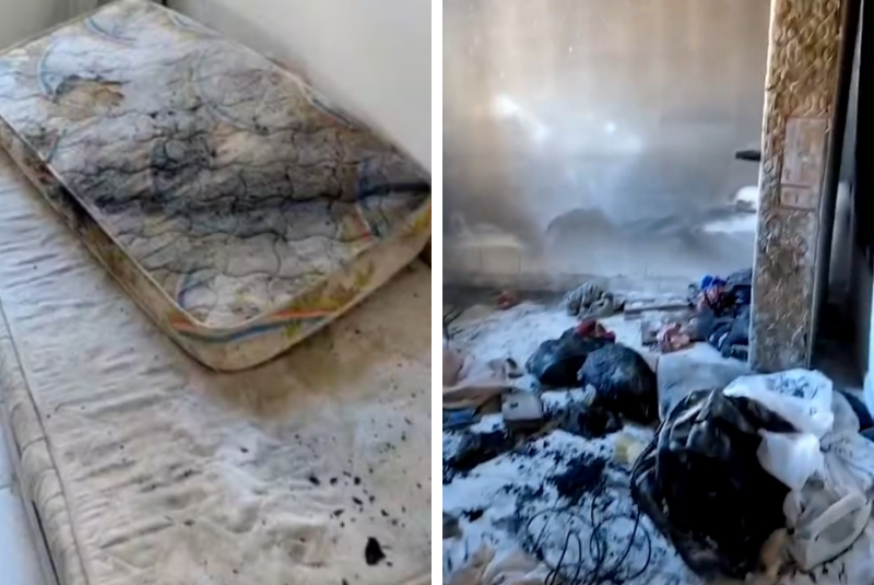 Uma adolescente de 14 anos foi apreendida após atear fogo no apartamento onde vivia com os irmãos, no bairro Cantagalo, em Guarujá (SP).