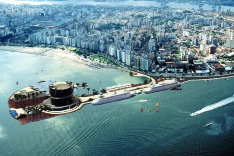 O Ministério de Portos e Aeroportos autorizou a instalação de um novo terminal de cruzeiros em Santos, no litoral paulista, com investimento