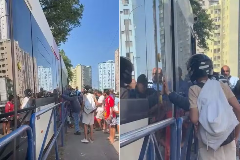 Um ciclista de 70 anos morreu após ser prensado entre um trem do Veículo Leve sobre Trilhos (VLT) e a grade de segurança na linha férrea...