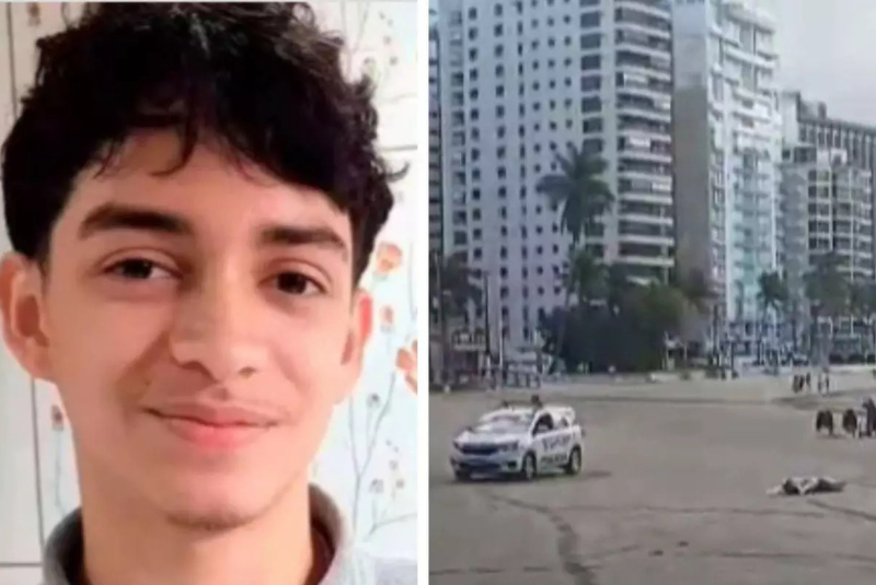 O corpo de Bruno Guilherme Dias Oliveira, turista de Osasco (SP) que desapareceu no mar enquanto tentava nadar até a Ilha Pompeba...
