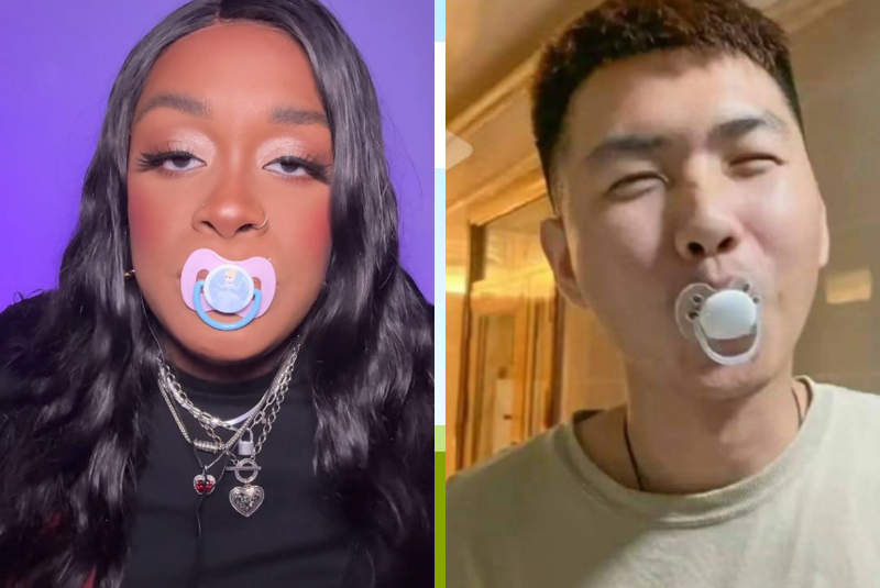 A prática de adultos usarem chupetas, que ganhou força na China e na Coreia do Sul e se espalhou por meio das redes sociais, vem