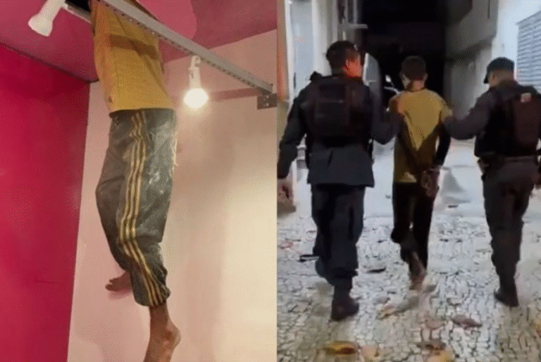 Na madrugada de segunda-feira (18 de agosto), Patrick Rocha Maciel, de 21 anos, foi preso em flagrante por policiais do 19º Batalhão