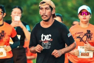 Um morador de Garrafão do Norte, no interior do Pará, viralizou nas redes sociais ao participar de uma corrida de rua de 8 quilômetros em