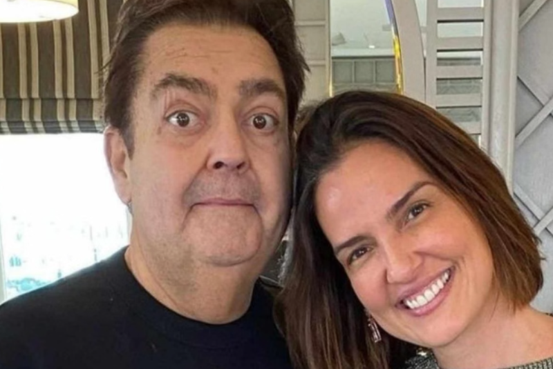 Esposa de Faustão comemora alta hospitalar do apresentador após mais de três meses internado