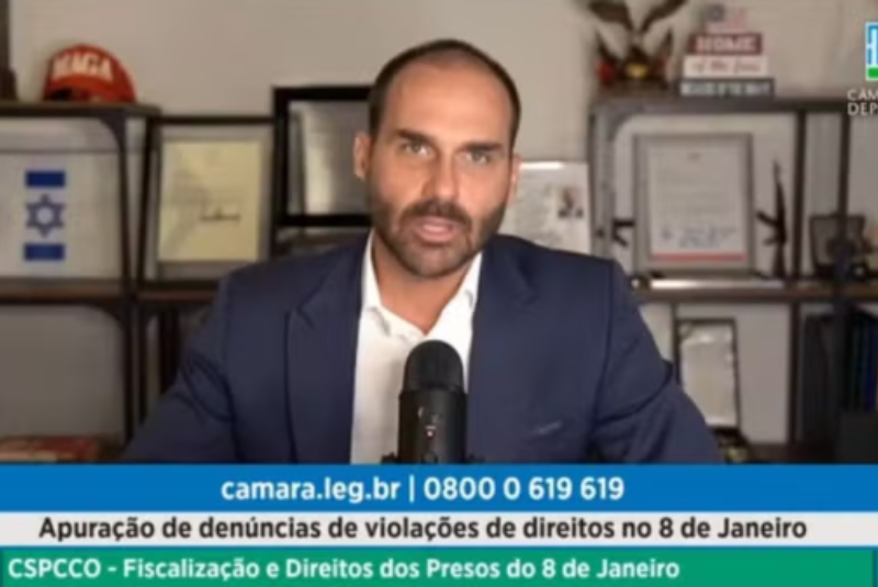 Eduardo Bolsonaro pede exercer mandato remotamente dos EUA e critica indiciamento