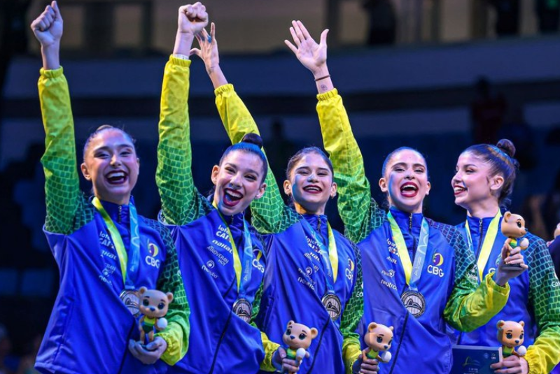 Brasil faz história com duas medalhas inéditas no Mundial de Ginástica Rítmica no Rio