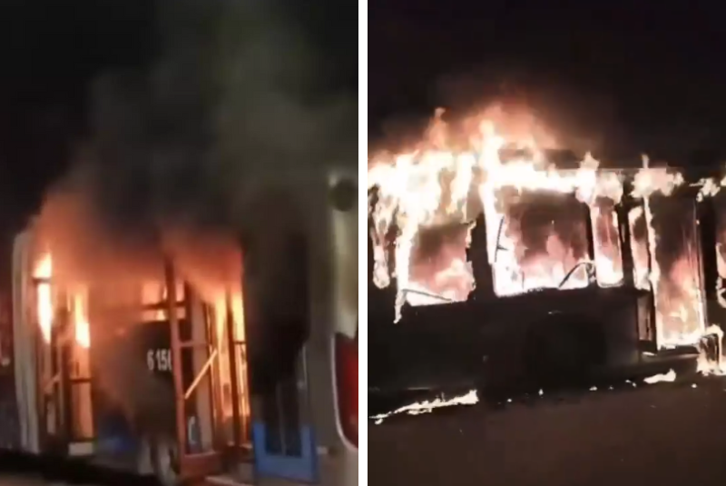 Um protesto contra uma reintegração de posse terminou em violência na noite desta quarta-feira (13) em Parelheiros, na Zona Sul de São Paulo.