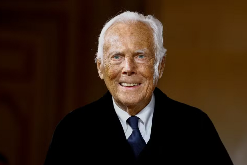 Giorgio Armani morre aos 91 anos em Milão; velório será neste fim de semana