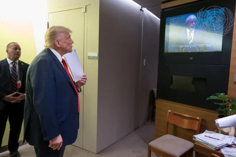 Trump assiste a discurso de Lula na ONU marcado por críticas a ataques à democracia