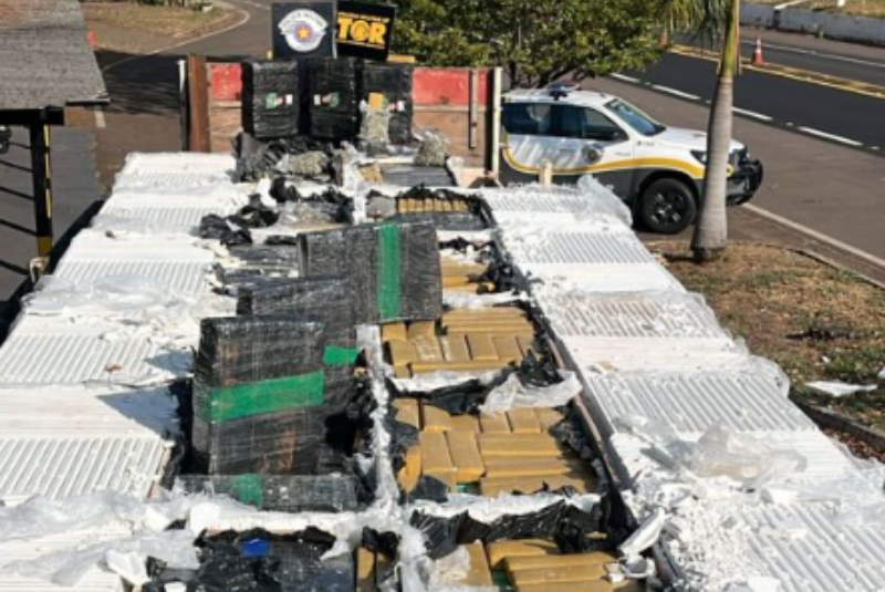 Megaapreensão em SP: quase 8 toneladas de maconha são encontradas em caminhão com carga de gesso