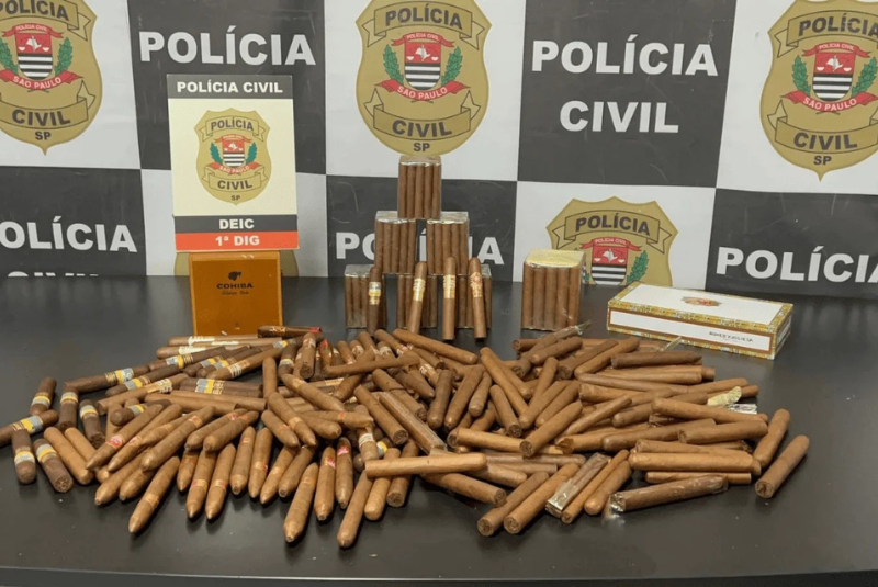 Um homem foi preso na manhã desta quinta-feira (2/10), suspeito de comercializar charutos cubanos falsificados em São Paulo.
