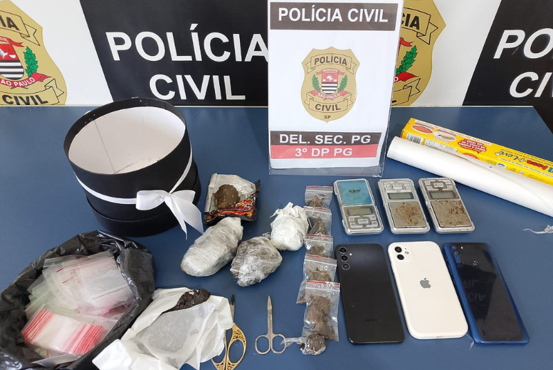 Suspeito de tráfico é preso com drogas potentes em esquema de entrega na Praia Grande