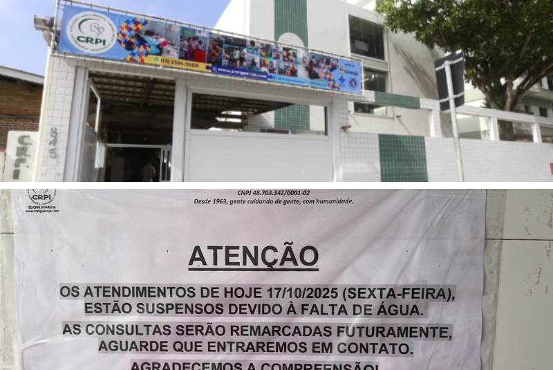 Centro de Recuperação Infantil fecha após suspeita de água contaminada