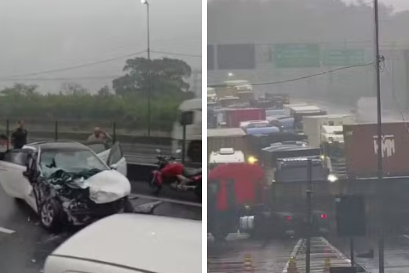 Acidente entre carro e caminhão deixa três feridos na rodovia Cônego Domênico Rangoni