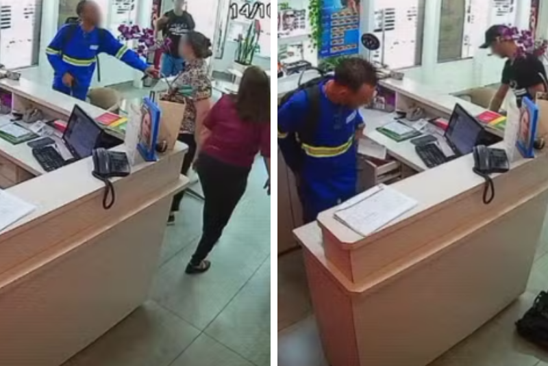 Criminosos armados invadem ótica em Santos e levam dinheiro, óculos e aliança em 2 minutos