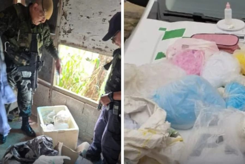 Polícia desmonta ponto de tráfico em área de preservação no 'Vale da Morte', em Guarujá