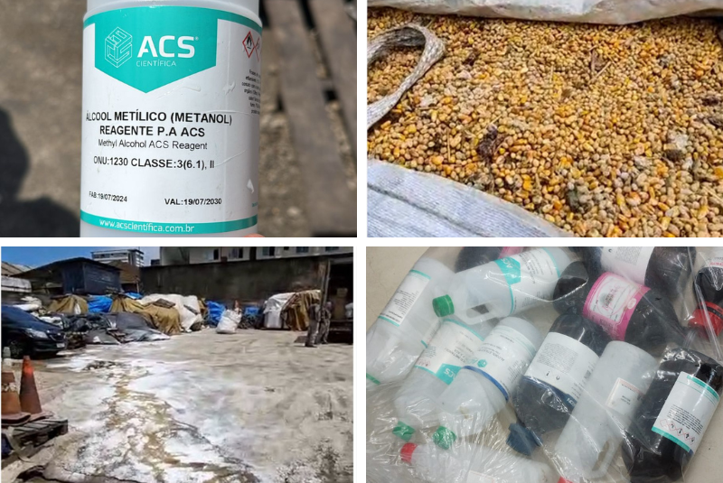Mais de 250 toneladas de alimentos furtados de trens são apreendidas em Santos