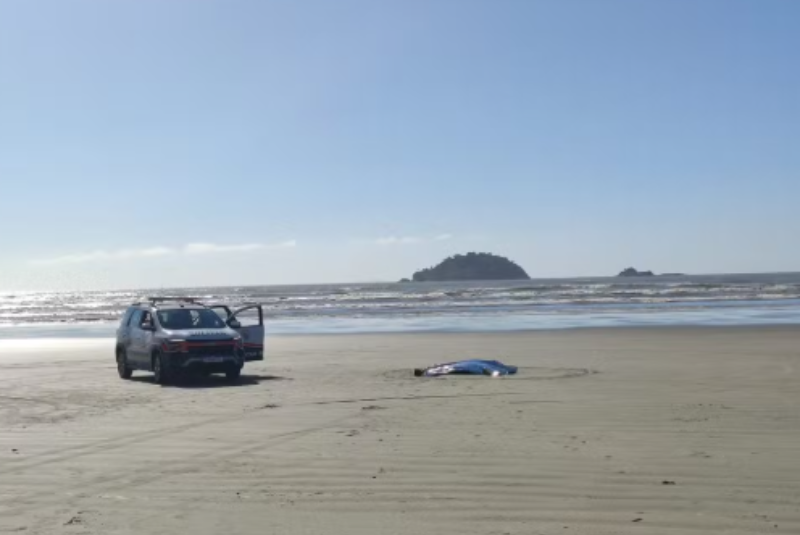 Corpo com ferimento na cabeça é encontrado na Praia do Guaraú, em Peruíbe