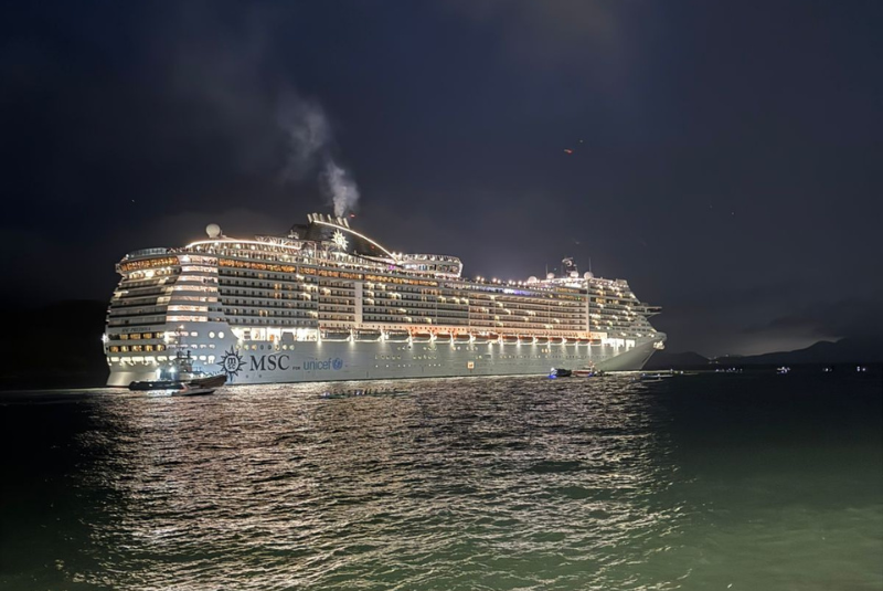 orto de Santos recebe MSC Preziosa e inaugura temporada de cruzeiros
