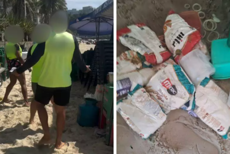 Briga entre ex-casal por clientes termina em agressão na praia das Astúrias