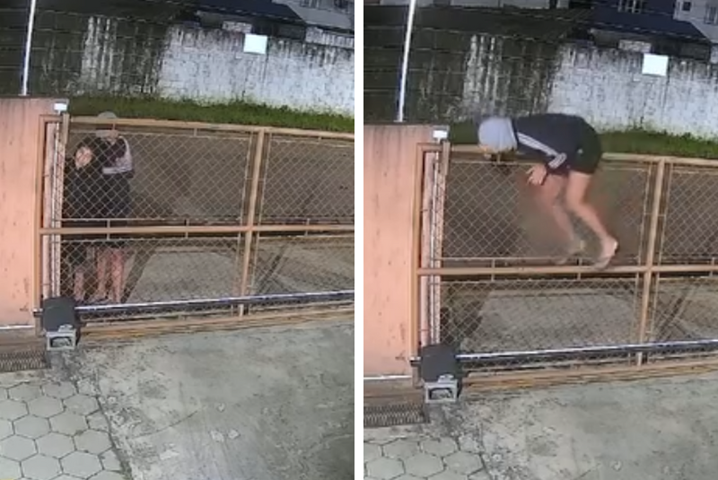 Furto de motocicleta é flagrado em Guarujá
