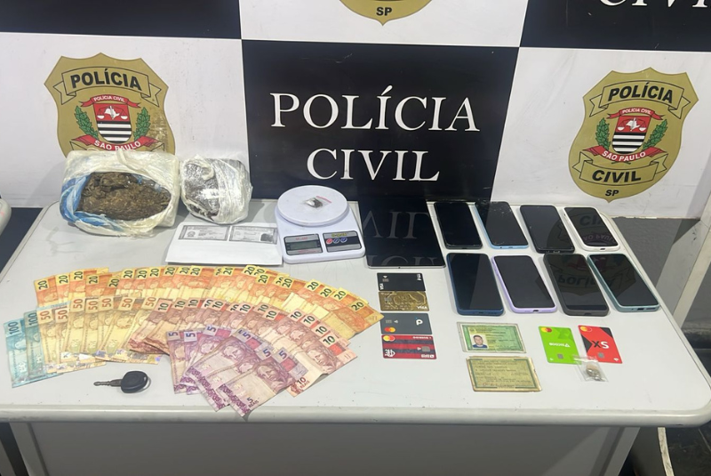 Polícia Civil desmonta esquema de tráfico com estrutura fixa e chave PIX no Guarujá