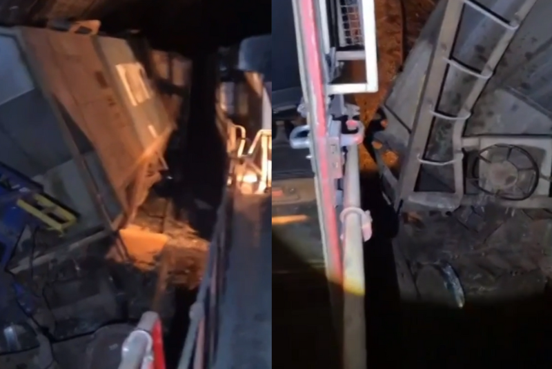 Um trem carregado com milho descarrilou parcialmente na noite desta terça-feira (11), no interior de um túnel localizado em um trecho...