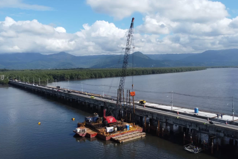 A partir desta segunda-feira (17), a nova fase das obras de expansão do Veículo Leve sobre Trilhos (VLT) em São Vicente...