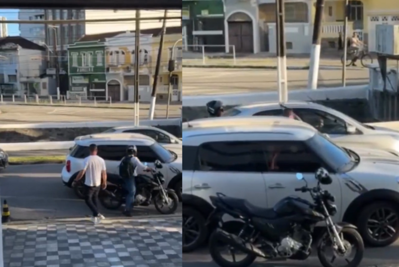 Uma motociclista de 27 anos foi agredida, xingada e arrastada por cerca de 40 metros por um motorista de carro após ser atingida...