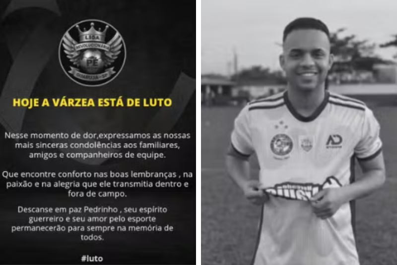 Jogador de várzea morre após bater a cabeça em muro durante partida, em Guarujá