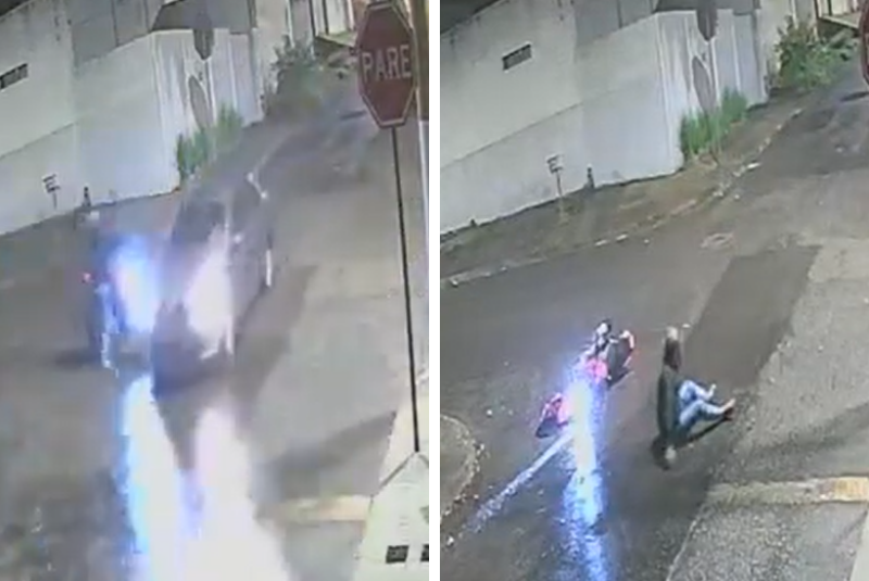 Motociclista busca motorista que fugiu após acidente em Patos de Minas