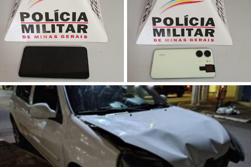 Homem furta celular após acidente em Patos de Minas e agradece por ser preso