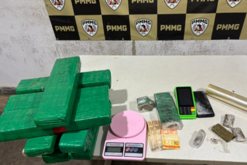 Homens são presos por tráfico e confronto com a PM em Muriaé