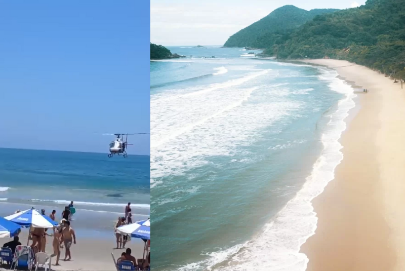 Dois turistas morreram afogados em praias de Guarujá, no litoral de São Paulo, entre domingo (21) e a manhã desta segunda-feira (22).
