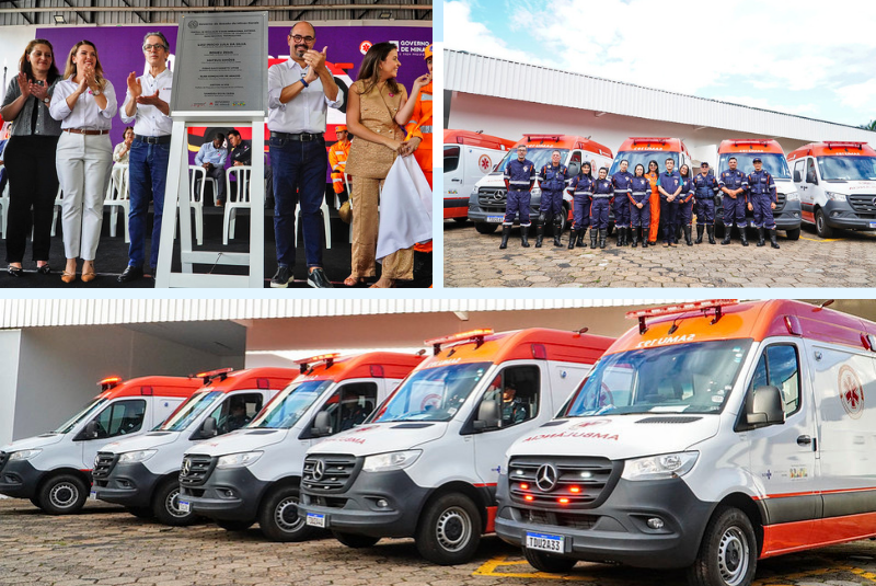 Samu Regional é inaugurado em Uberaba com presença de Elisa, Zema e prefeitos