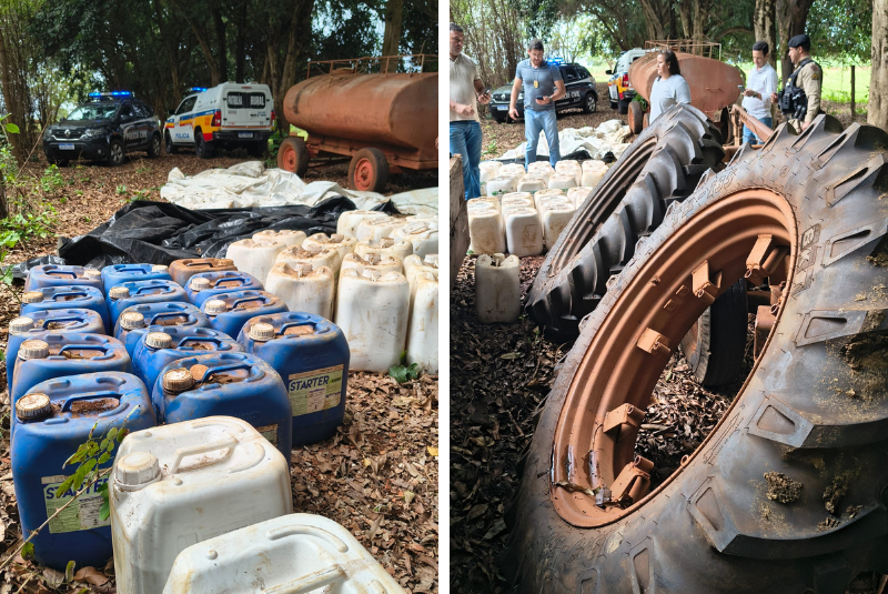 Polícia encontra carga furtada de defensivos agrícolas e implementos em fazenda de Uberaba