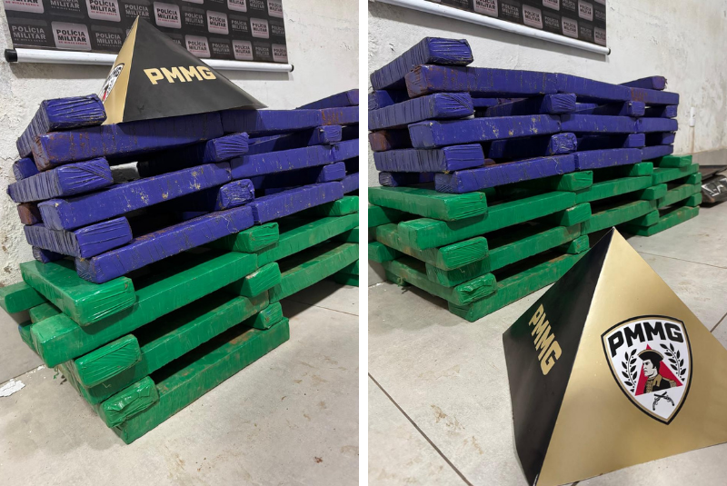 Homem é preso ao tentar enterrar quase 60 kg de maconha às margens da BR-050, em Araguari