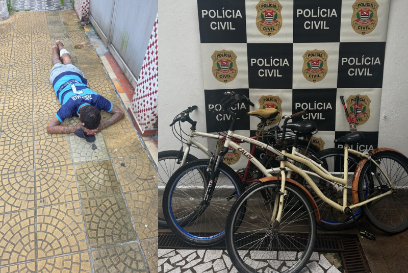 Na manhã desta segunda-feira (19), uma ação rápida da Polícia Civil impediu uma sequência de furtos de bicicletas no bairro...