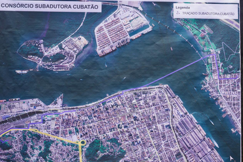 As obras da Travessia Subaquática Santos–Guarujá chegaram à etapa final com o início da instalação dos tubos da nova adutora...