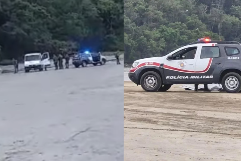 O Corpo de Bombeiros localizou, na tarde desta segunda-feira (12), dois corpos em praias distintas de Bertioga, no litoral de São Paulo.