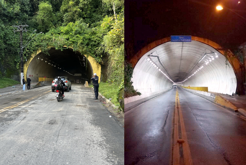 O Túnel Juscelino Kubitschek, conhecido como Túnel da Vila Zilda, em Guarujá (SP), ficará parcialmente interditado até a próxima...
