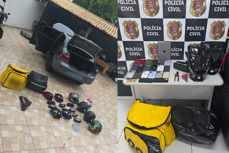 A Polícia Civil prendeu dois jovens, de 25 e 21 anos, em uma casa no bairro Stella Maris, em Peruíbe, no litoral de São Paulo, suspeitos...