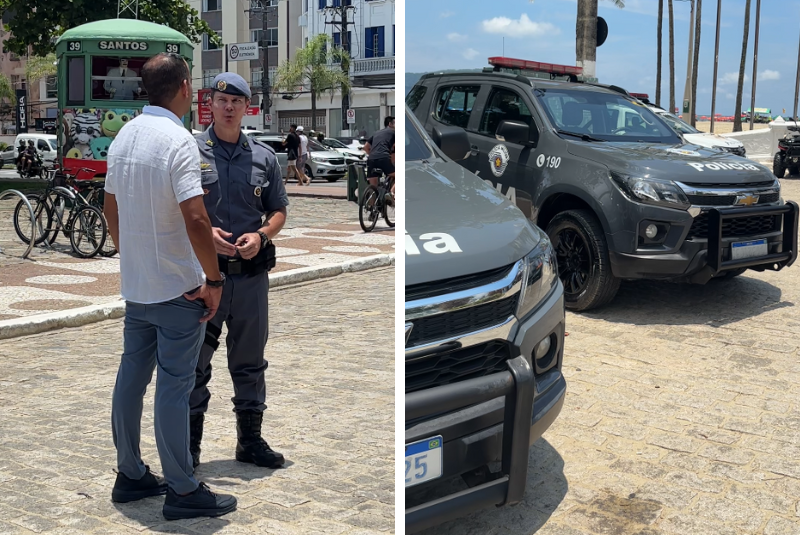 Deputado Paulo Alexandre Barbosa entrega viaturas blindadas para o BAEP em Santos