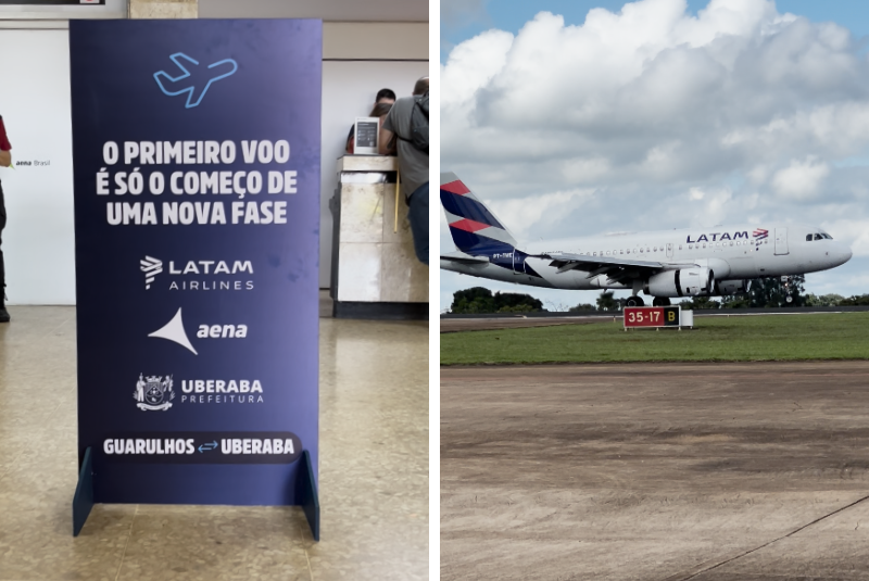 Uberaba passa a contar com voos diretos para Guarulhos três vezes por semana