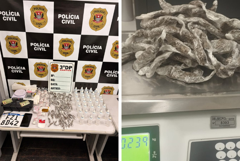Homem é preso por tráfico de drogas durante operação policial em Santos