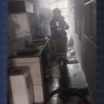 Incêndio atinge lavanderia...