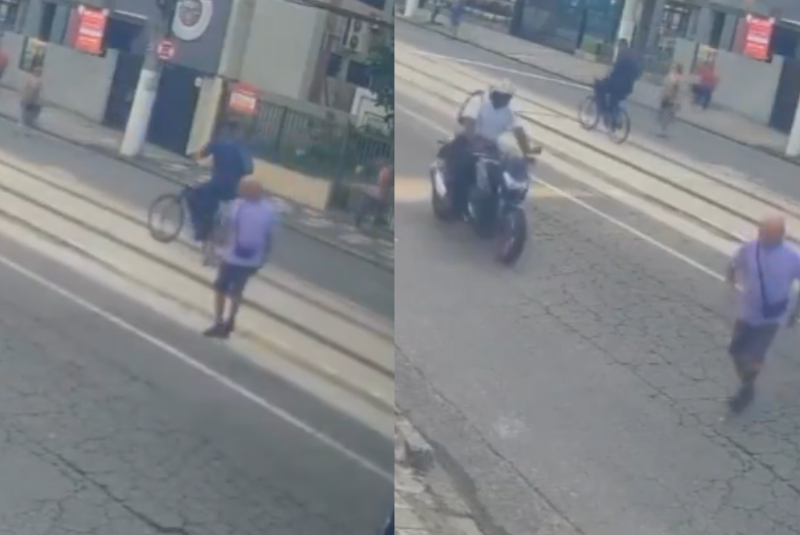 O motociclista que atropelou e matou o idoso José Raimundo dos Santos Nascimento, de 89 anos, em Santos, no litoral de São Paulo...